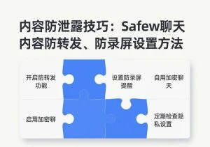 SafeW实操指南｜内容防泄露技巧：SafeW聊天内容防转发、防录屏设置方法｜新手向教程