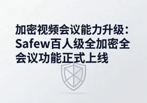 SafeW官方整理｜加密视频会议能力升级：SafeW百人级全加密会议功能正式上线｜实用操作手册