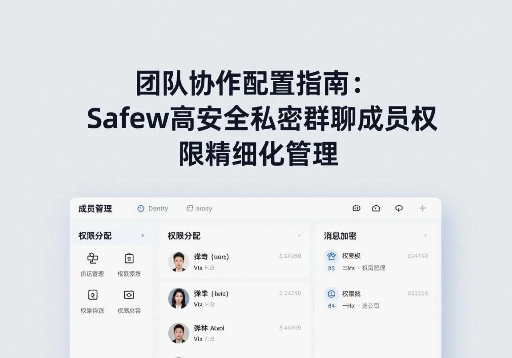 SafeW官方｜团队协作配置指南：SafeW高安全私密群聊成员权限精细化管理｜完整操作指南