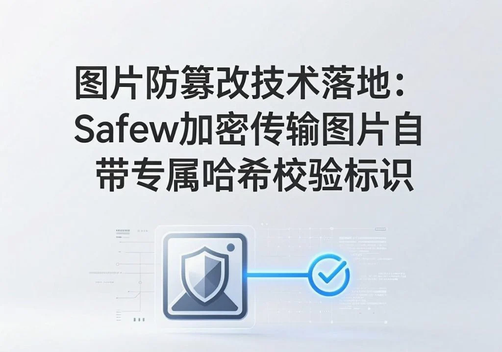 SafeW使用教程｜图片防篡改技术落地：SafeW加密传输图片自带专属哈希校验标识｜实用操作手册