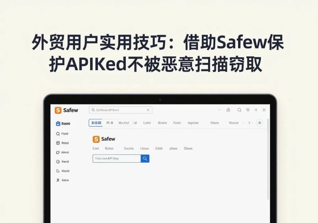 SafeW使用教程｜外贸用户实用技巧：借助SafeW保护API Key不被恶意扫描窃取｜完整操作指南