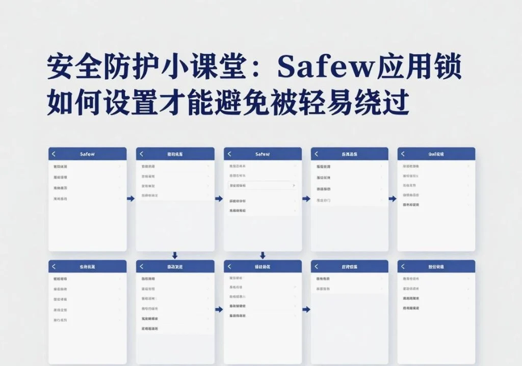 SafeW官方整理｜安全防护小课堂：SafeW应用锁如何设置才能避免被轻易绕过｜实用操作手册