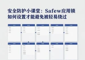 SafeW官方整理｜安全防护小课堂：SafeW应用锁如何设置才能避免被轻易绕过｜实用操作手册