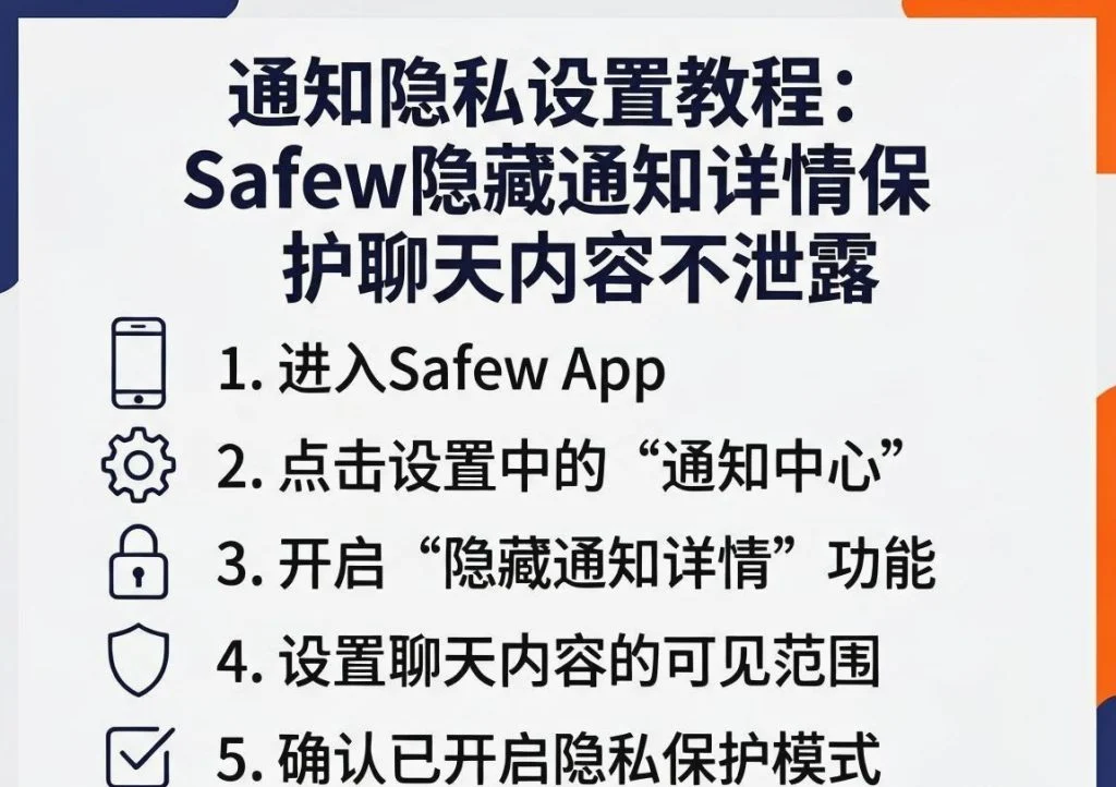 SafeW官方整理｜通知隐私设置教程：SafeW隐藏通知详情保护聊天内容不泄露｜安全使用教程